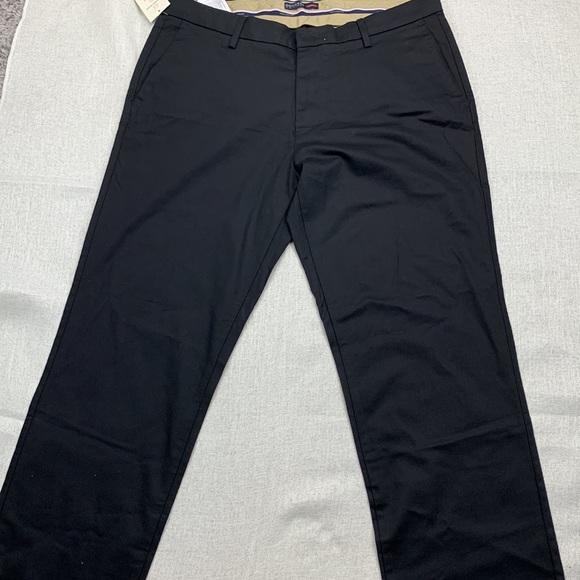 Dockers Khaki Lux Cotton Stretch Men's Straight Fit Flat Front Pant Size 36x34 - Picture 4 of 9